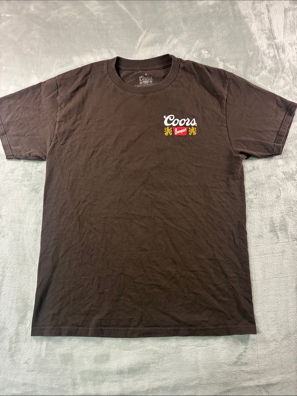 Coors Banquet Brown Short-Sleeve Logo Tee for Men